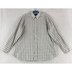 Ralph Lauren Purple Label Plaid Button-Down Dress Shirt Mens Made in Italy XL